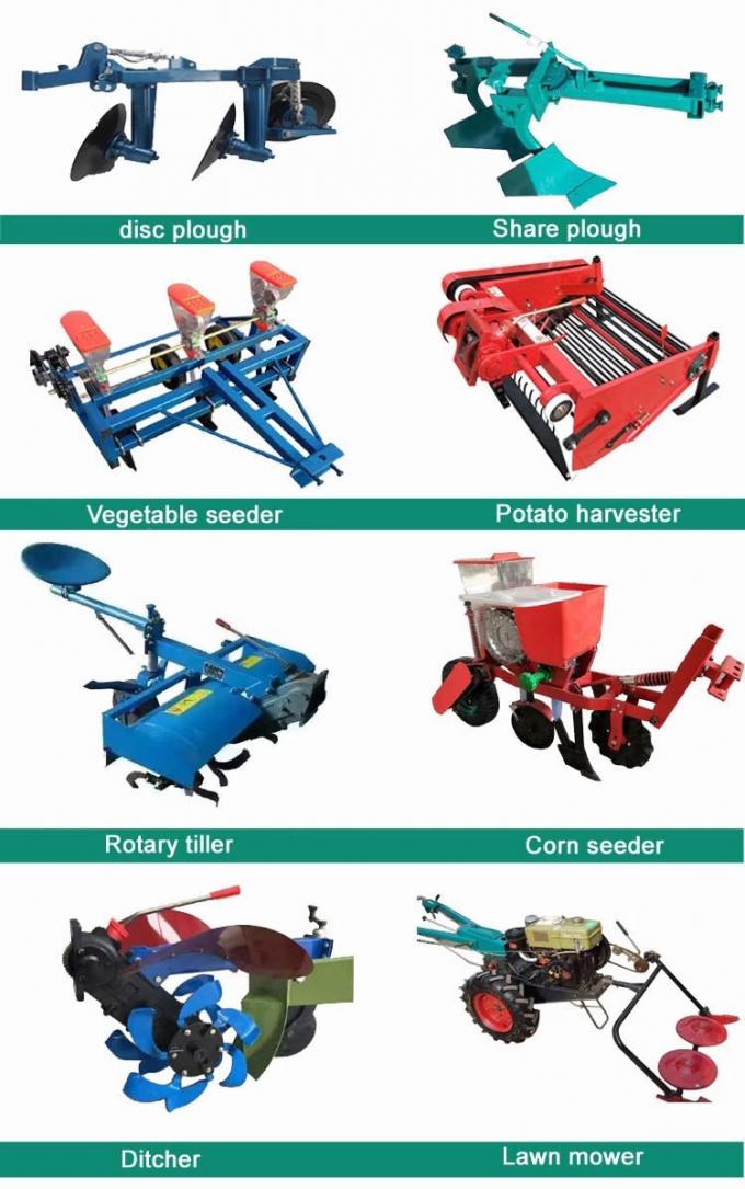 18HP Hand Tractor Equipment , 7.35kw Agriculture Mini Tractor With