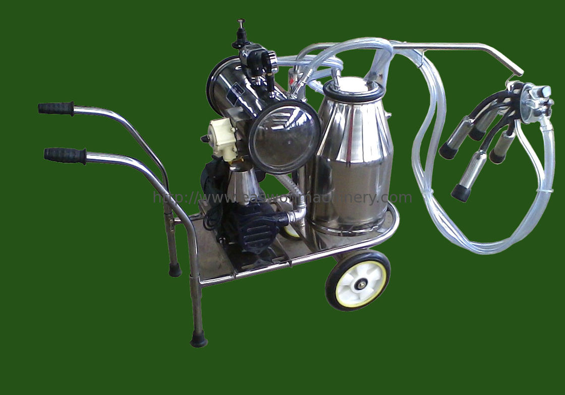 Single Bucket 12cows/H Cow Milking Machine 50Kpa Electric For Cows