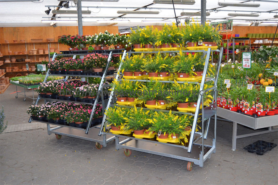 500KG Load Capacity danish flower trolley nursery trolley