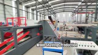 Wood shaving production line
