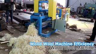 Wood wool machine