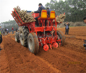 Ridging Type 0.8ha/h 2 Rows Cassava Planter Machine Chop Length 19cm