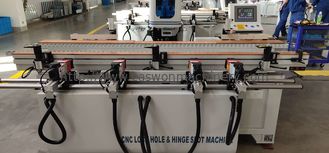 CNC lock hole and hinge slot machine for door production